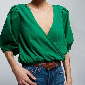 Nation Ltd Charlene Top In Verdant Green Size Large